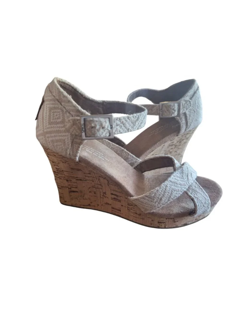 Toms Womens Wedge Sandals Size 7M